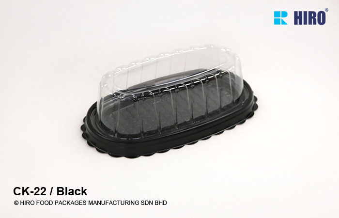 cake box CK-22 Black with lid