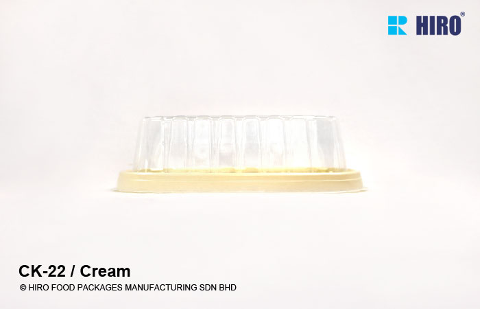 cake box CK-22 Cream with lid side