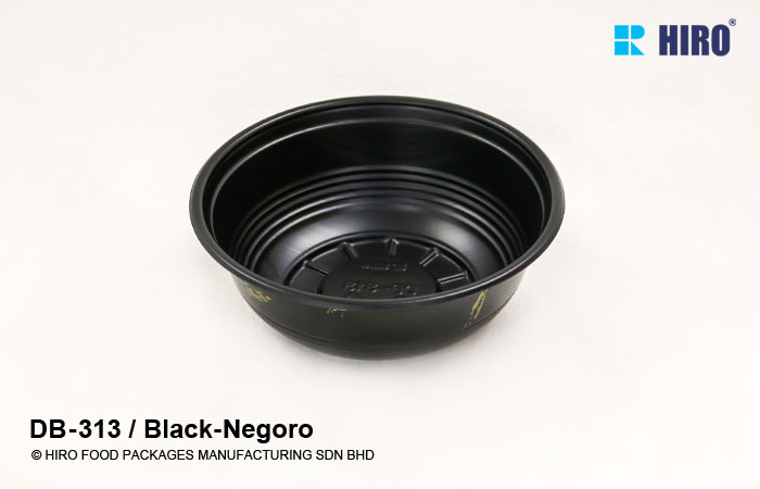 Donburi bowl DB-313 Black-Negoro