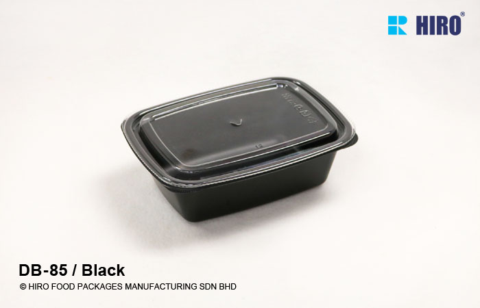 Square donburi DB-85 Black lid