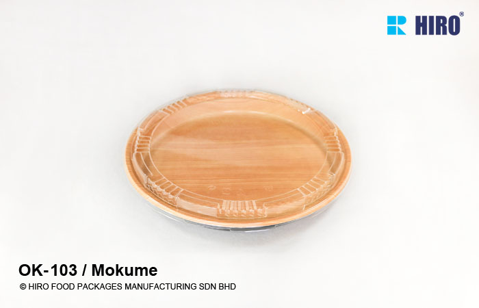 Sushi Platter OK-103 Mokume with lid