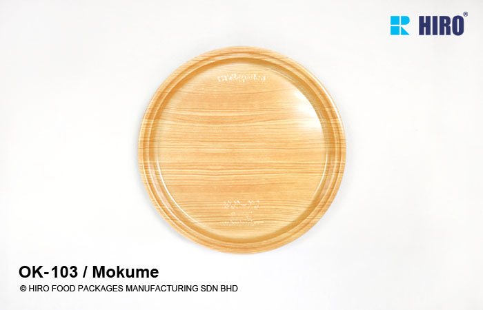 Sushi Platter OK-103 Mokume top view