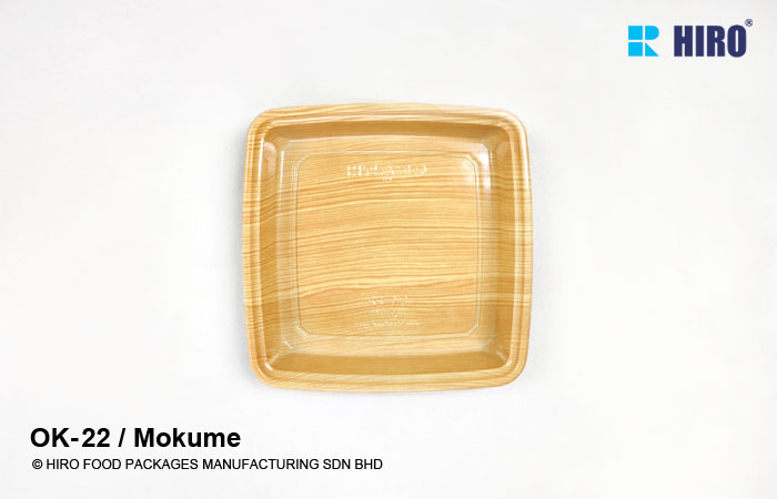 Sushi Platter OK-22 Mokume top view