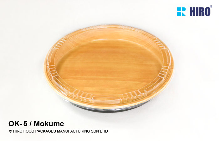 Sushi Platter OK-5 Mokume with lid