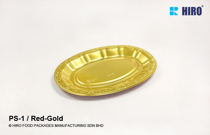 Hors d'oeuvre platter PS-1 Red-Gold