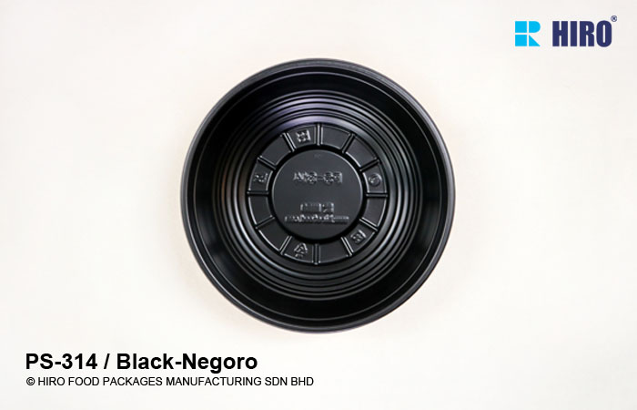 Donburi bowl PS-314 Black-Negoro top