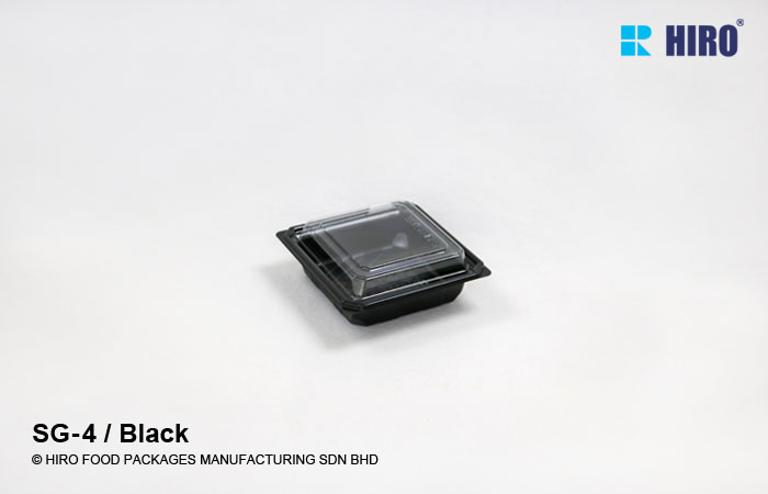 Sushi Tray SG-4 Black with lid