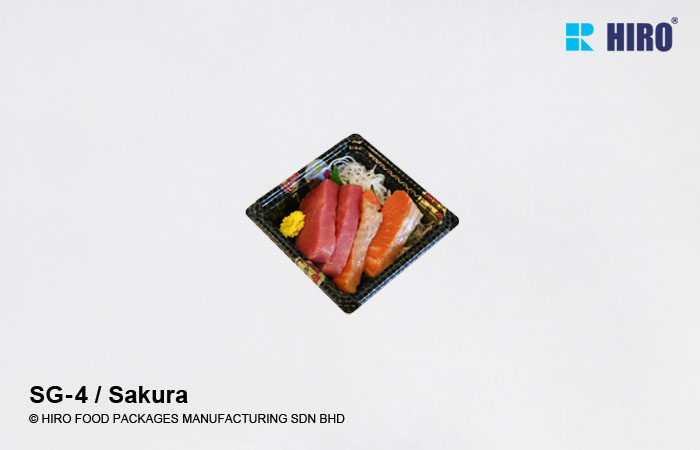 Sushi Tray SG-4 Sakura with food