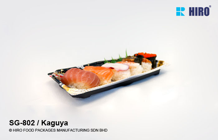 Sushi Tray SG-802 Kaguya with food