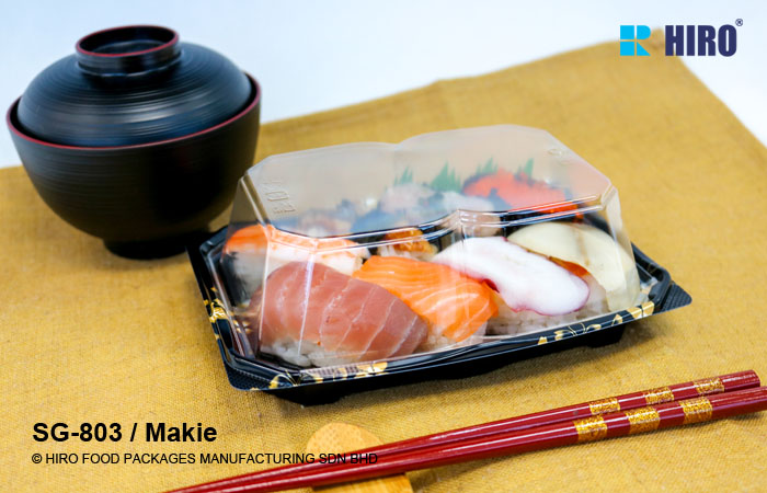 Sushi Tray SG-803 Makie with food and lid image