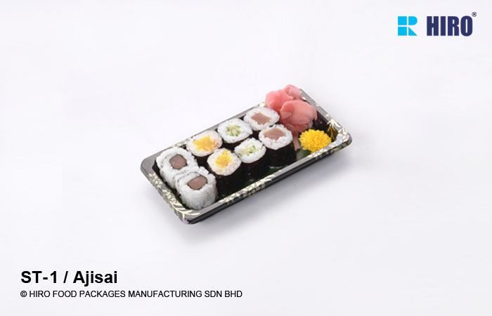 Sushi Tray ST-1 Ajisai with food