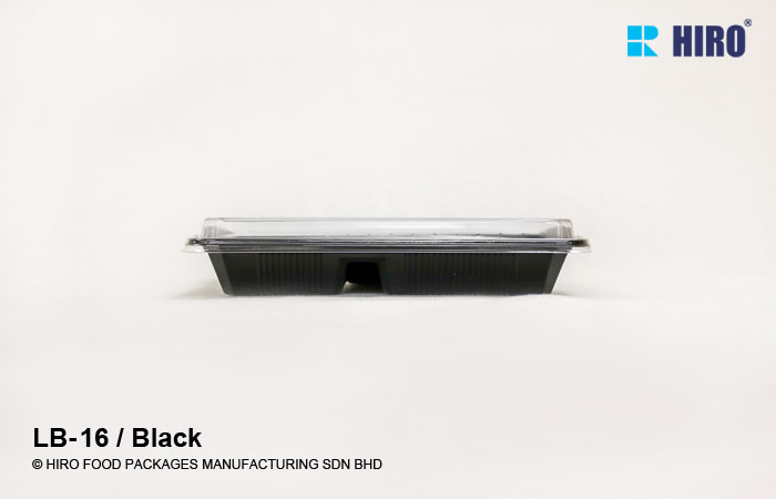 Lunch Box LB-16 Black lid side