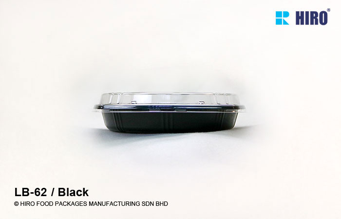 Lunch Box LB-62 Black lid side