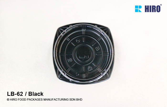 Lunch Box LB-62 Black lid side