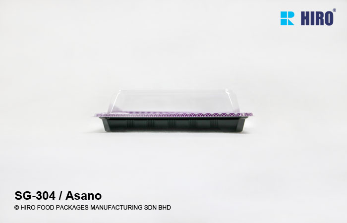 Sushi Tray SG-304 Asano with lid side