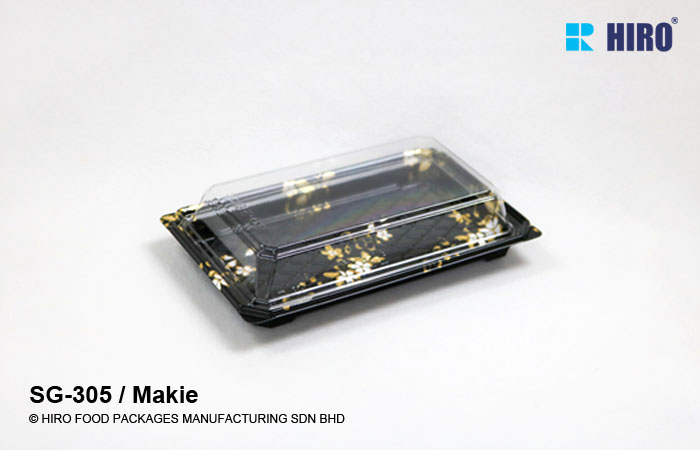 Sushi Tray SG-305 Makie with lid