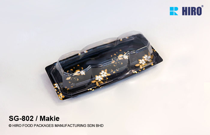 Sushi Tray SG-802 Makie with lid