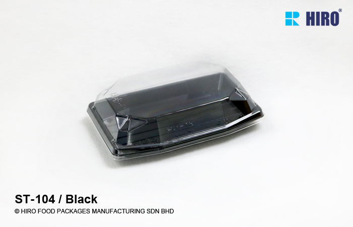 Sushi tray ST-104 Black lid