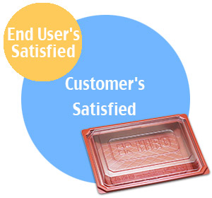 Hiro Food's Customer satisfied is including end user's satisfied